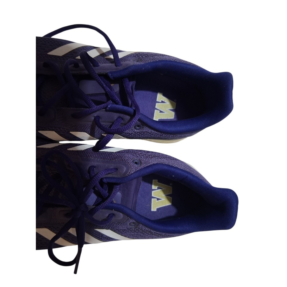 Washington Huskies Shoes Adidas Supernova Mens Size 11.50 Bounce Three Stripe UW - Picture 3 of 8